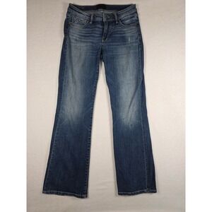 Buckle Black Jeans Bootcut Fit No 53 Distressed 28x32 Blue Denim Y2K Boho Flare